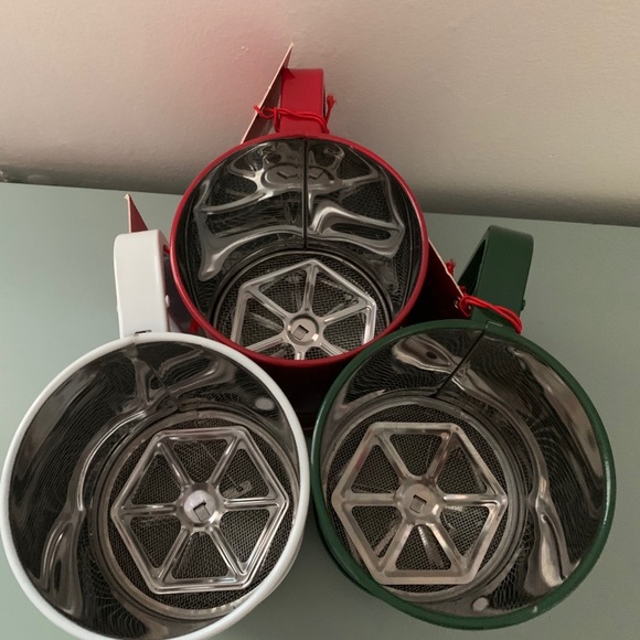 Rae Dunn Flour Sifter Set Joy Believe Nice NEW - Picture 4 of 8